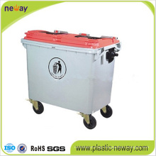 Outdoor Usage and Eco-Friendly Feature Plastic Garbage Bin 1100L